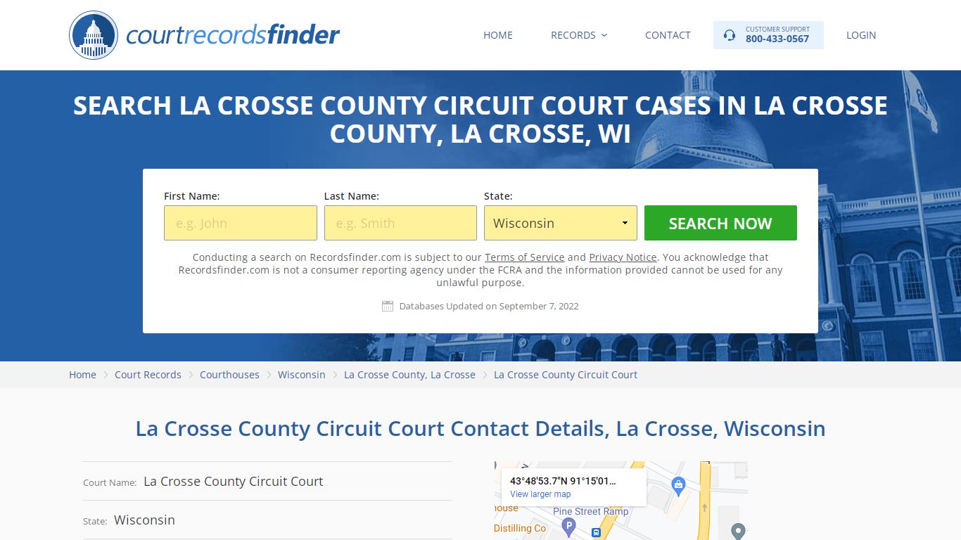 La Crosse County Circuit Court Case Search - RecordsFinder